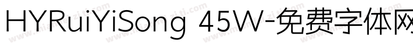 HYRuiYiSong 45W字体转换